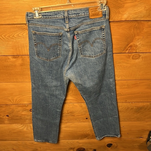 Levi’s Premium WOMEN'S WEDGIE STRAiGHT LEG‎ STYLE JEANS 30x25 Denim casual Y2K - Picture 4 of 12